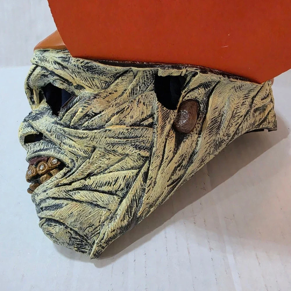 Vintage 2008 Disguise Inc FaceBall Mummy Mask Baseball Cap Hat Costume Y2K Kids